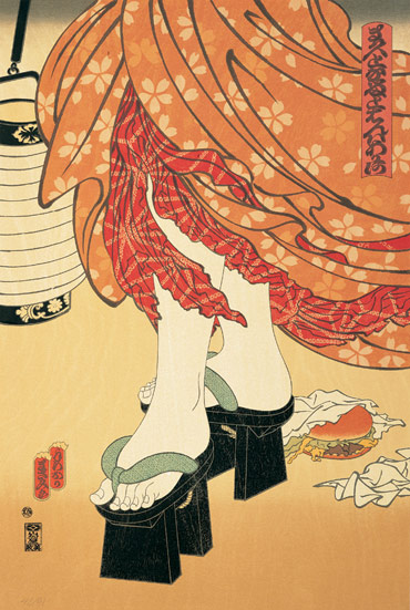 Masami Teraoka, 'McDonald's Hamburgers Invading Japan/Chochin-me', 1982