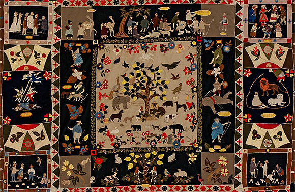 Ann West / Coverlet or hanging c.1820 / Acquired with the support of the Contributing and Life Members of the Friends of the V&A Collection: Victoria and Albert Museum, London