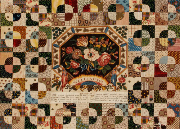 Elisabeth Chapman / Coverlet commemorating Wellington (detail) c.1829 / Cotton / Collection: Victoria and Albert Museum, London / © Victoria and Albert Museum, London