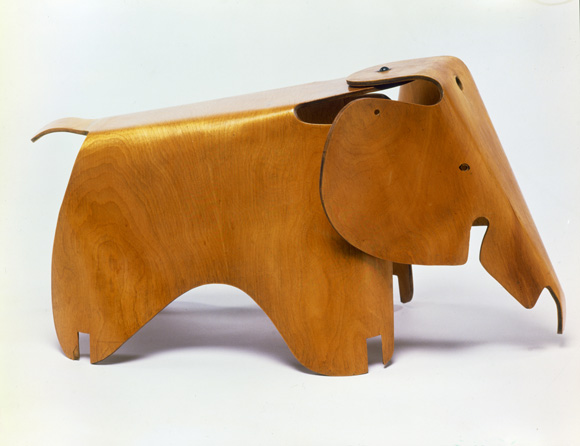 Charles Eames / 1907–78, Ray Eames / 1912–88, Molded Plywood Division, Evans Products Company / 1943–47 Venice, Elephant 1945 / Moulded plywood / Eames Collection, LLC / © The Eames Foundation. Courtesy Eames Office LLC