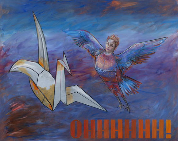 Juan Davila / Chile/Australia b.1946 / Ohhhhhh! 2014 / Oil on canvas / 200 x 250 cm / Copyright Juan Davila, Courtesy Kalli Rolfe Contemporary Art